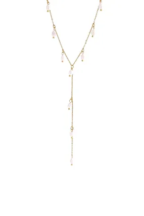 Ilaria Lariat Pearl Chain Necklace