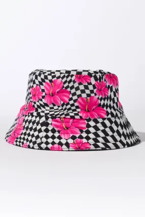 Jax Bucket Hat - Black Morrison Hibiscus