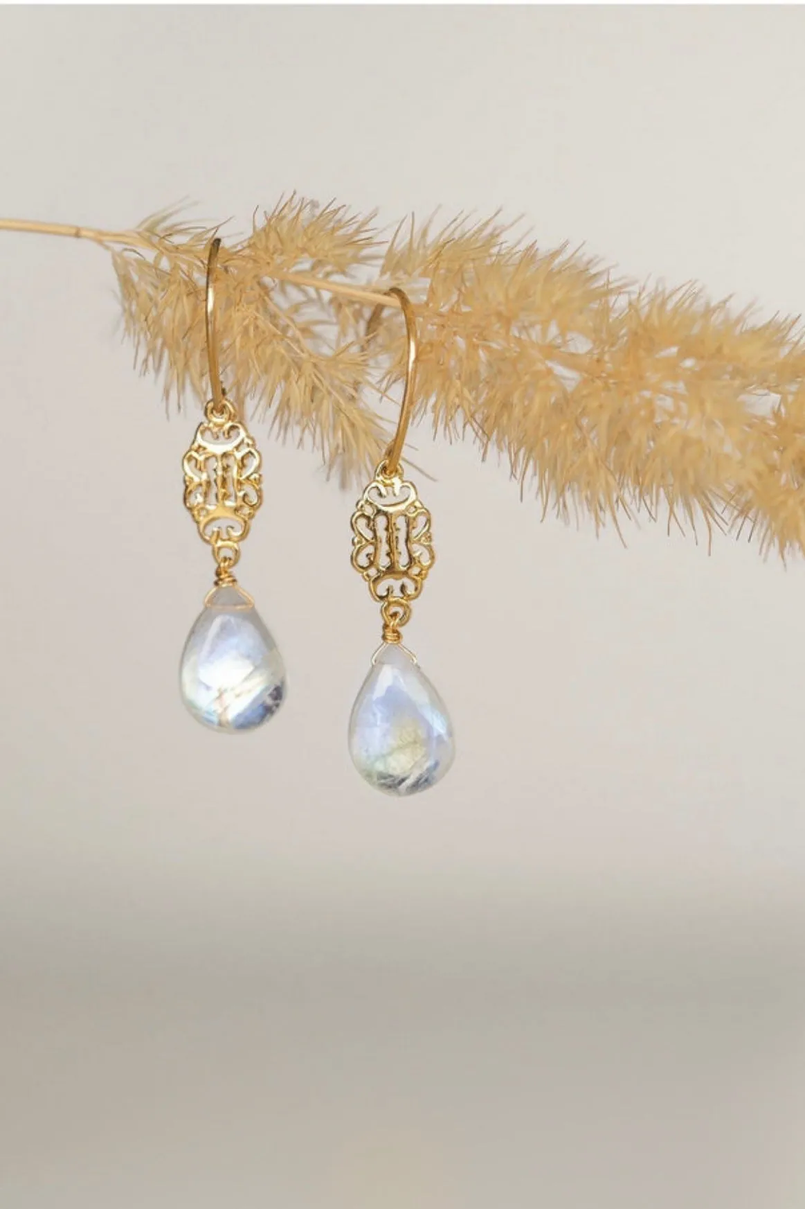 Juniper Moonstone Earrings