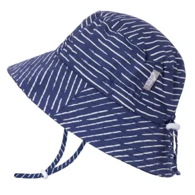 Kids Cotton Bucket Hat Navy Waves