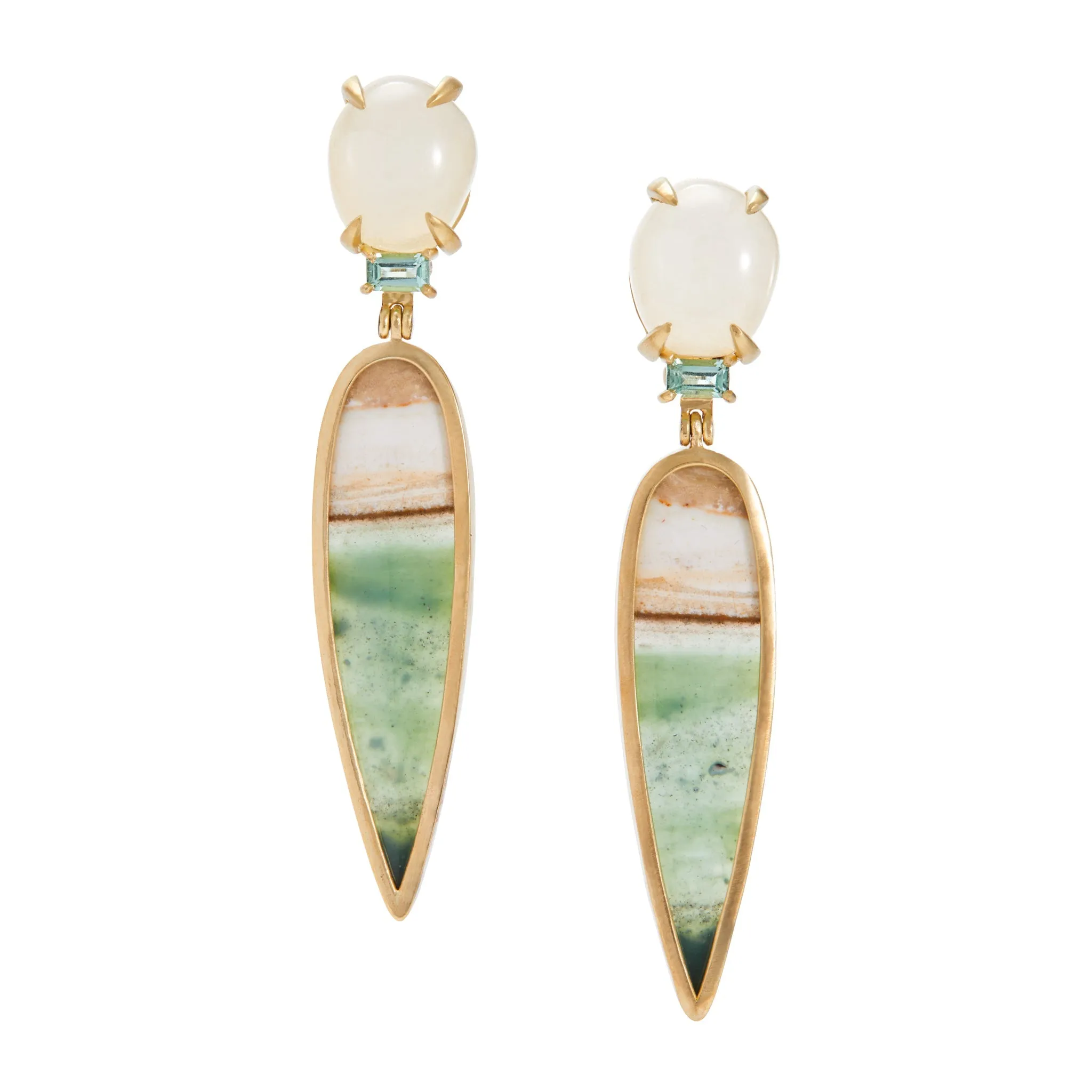 Landscape: Ocean, Lull Earrings