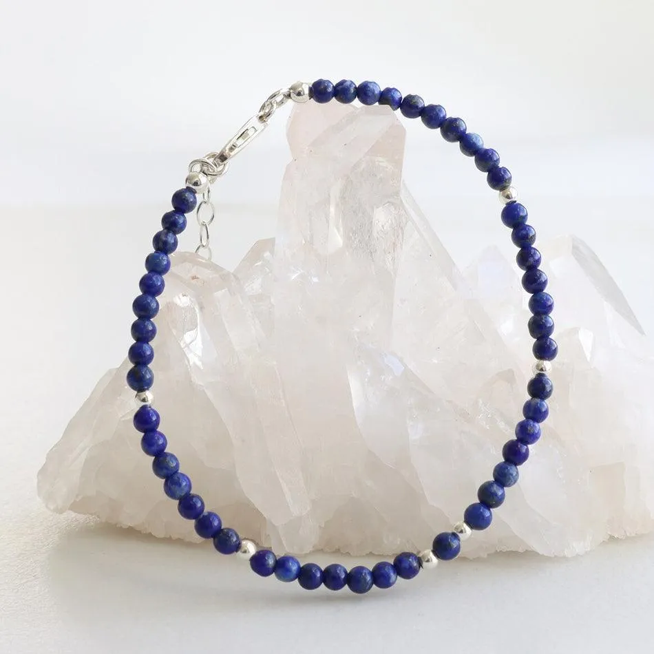 Lapis Lazuli Dainty Bracelet