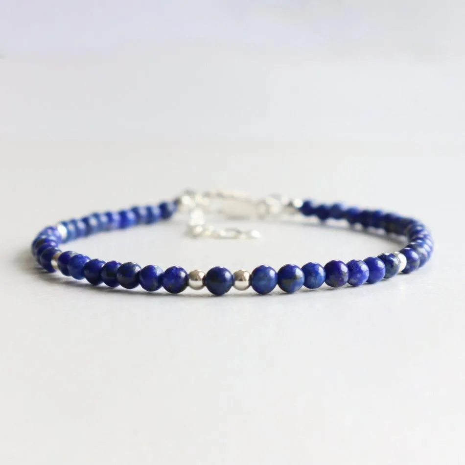 Lapis Lazuli Dainty Bracelet