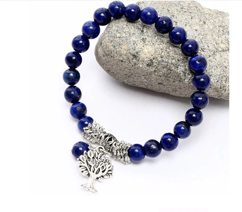 Lapis Lazuli Tree Of Life Bracelet