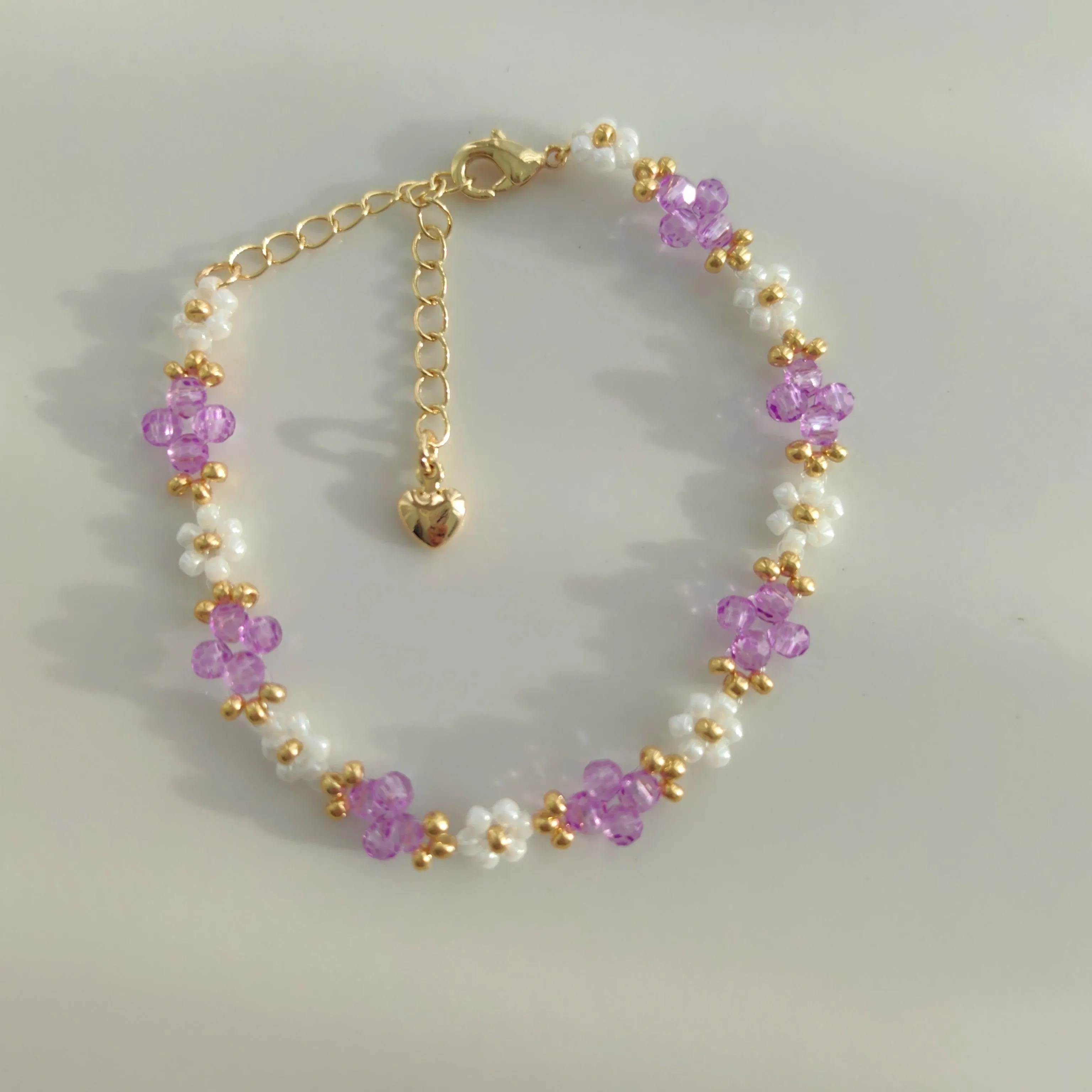 Lavender Crystal Bracelet