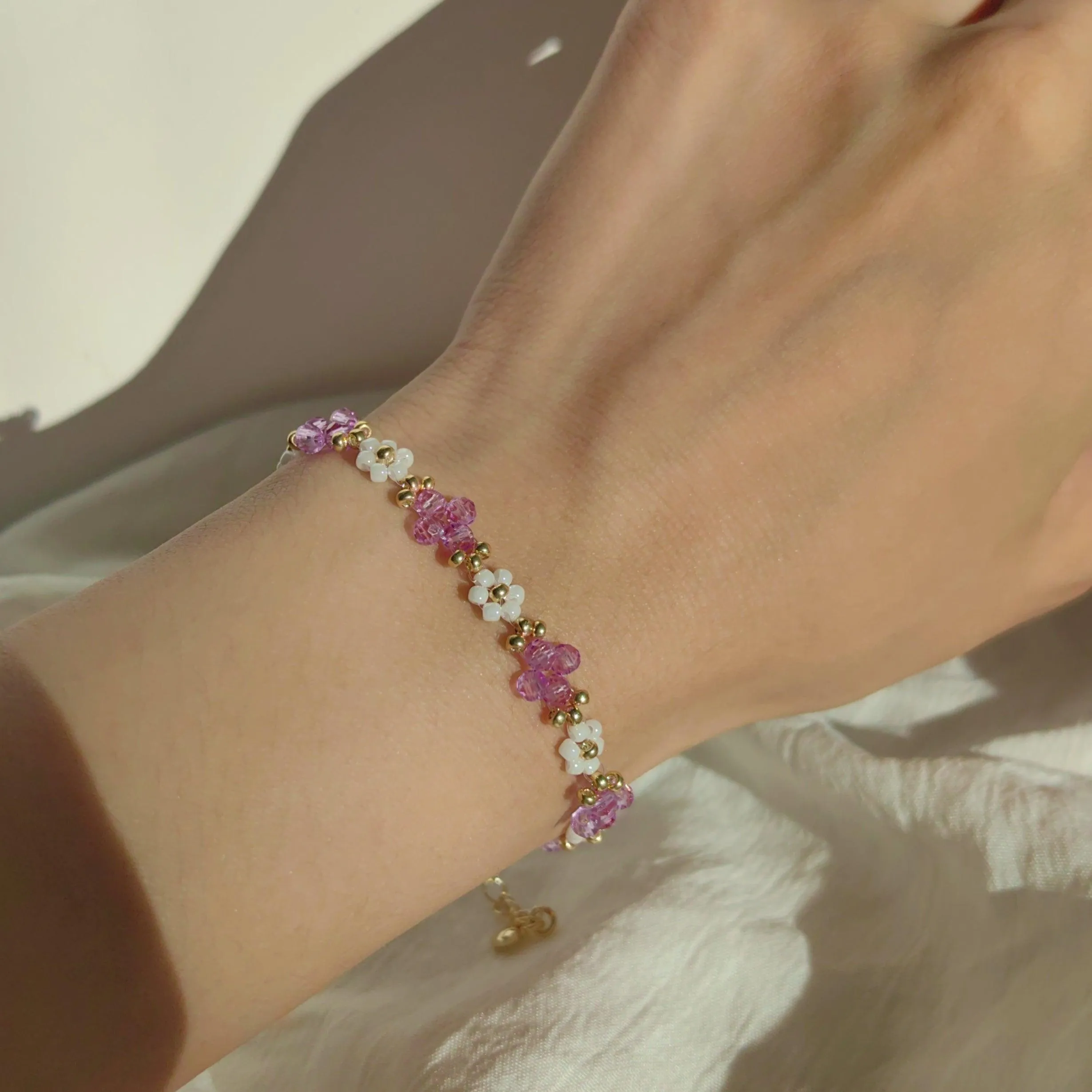 Lavender Crystal Bracelet