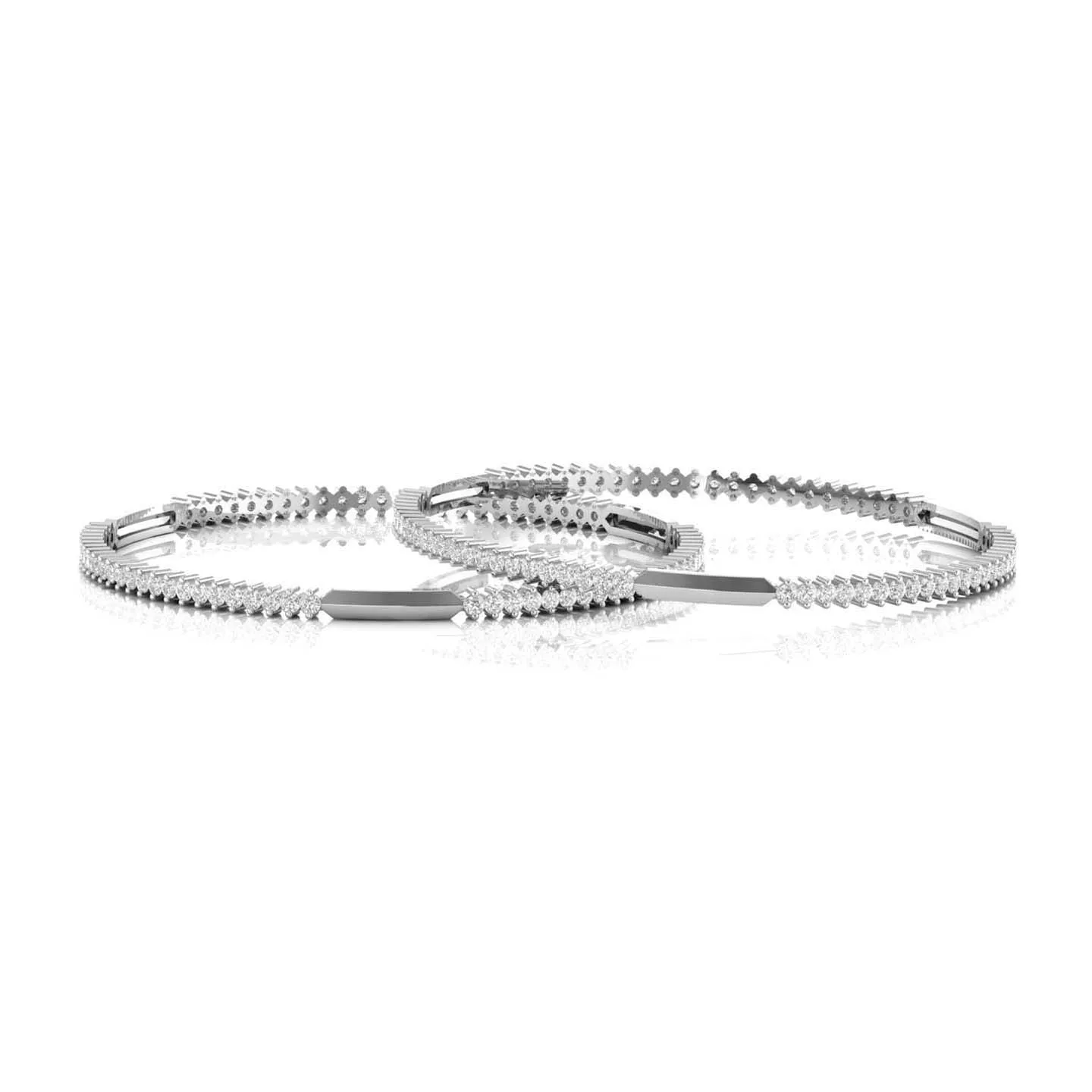 Light Weight Silver Bangle