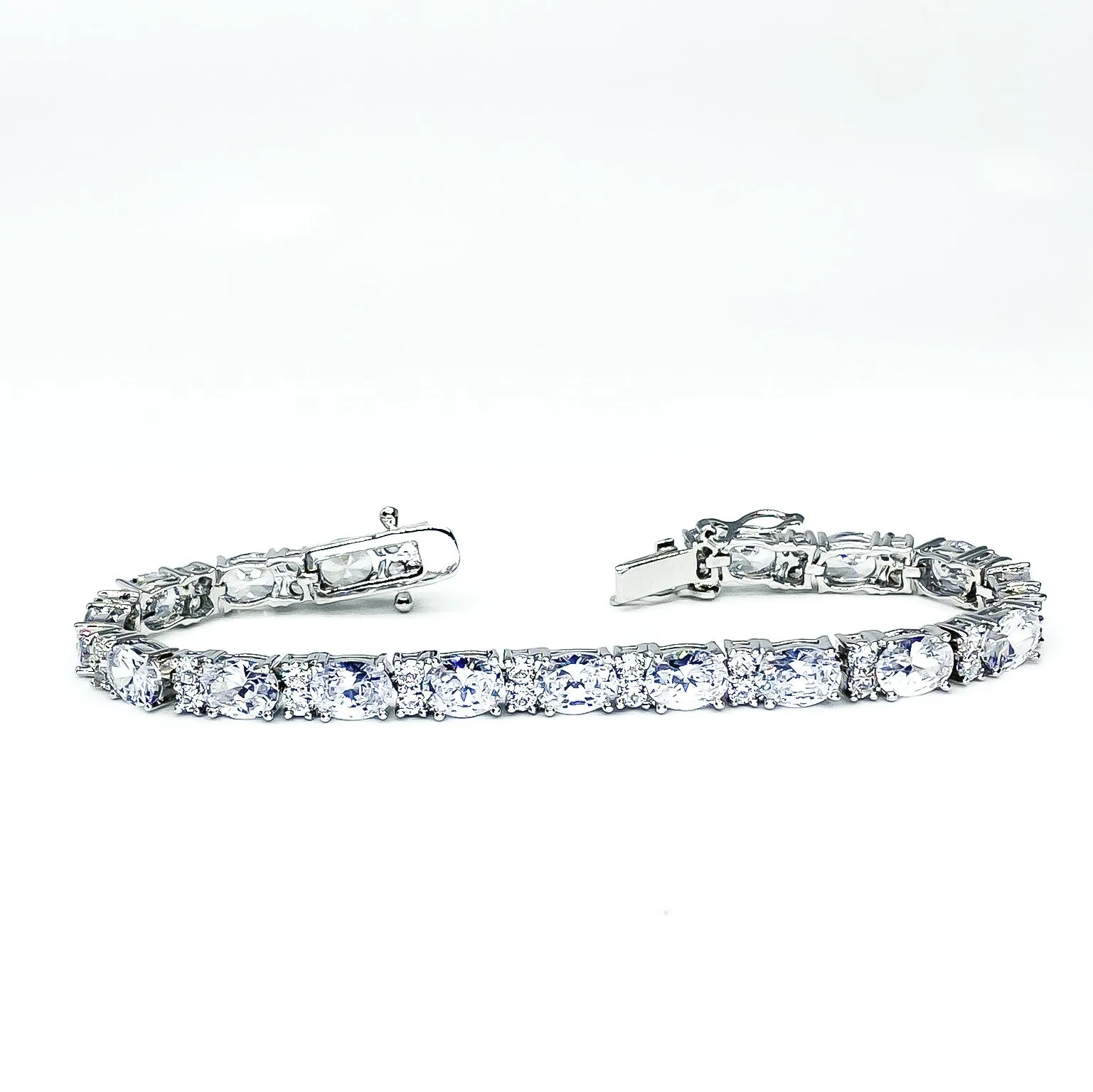 Lily Oval CZ Tennis Bracelet – 7.5in