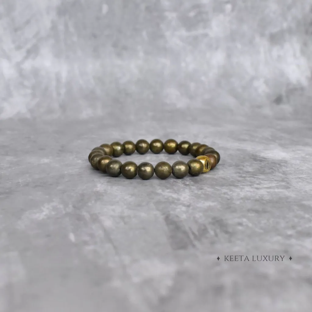 Lotus - Pyrite Bracelet