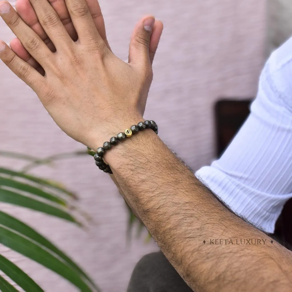 Lotus - Pyrite Bracelet