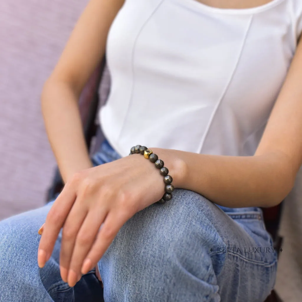 Lotus - Pyrite Bracelet