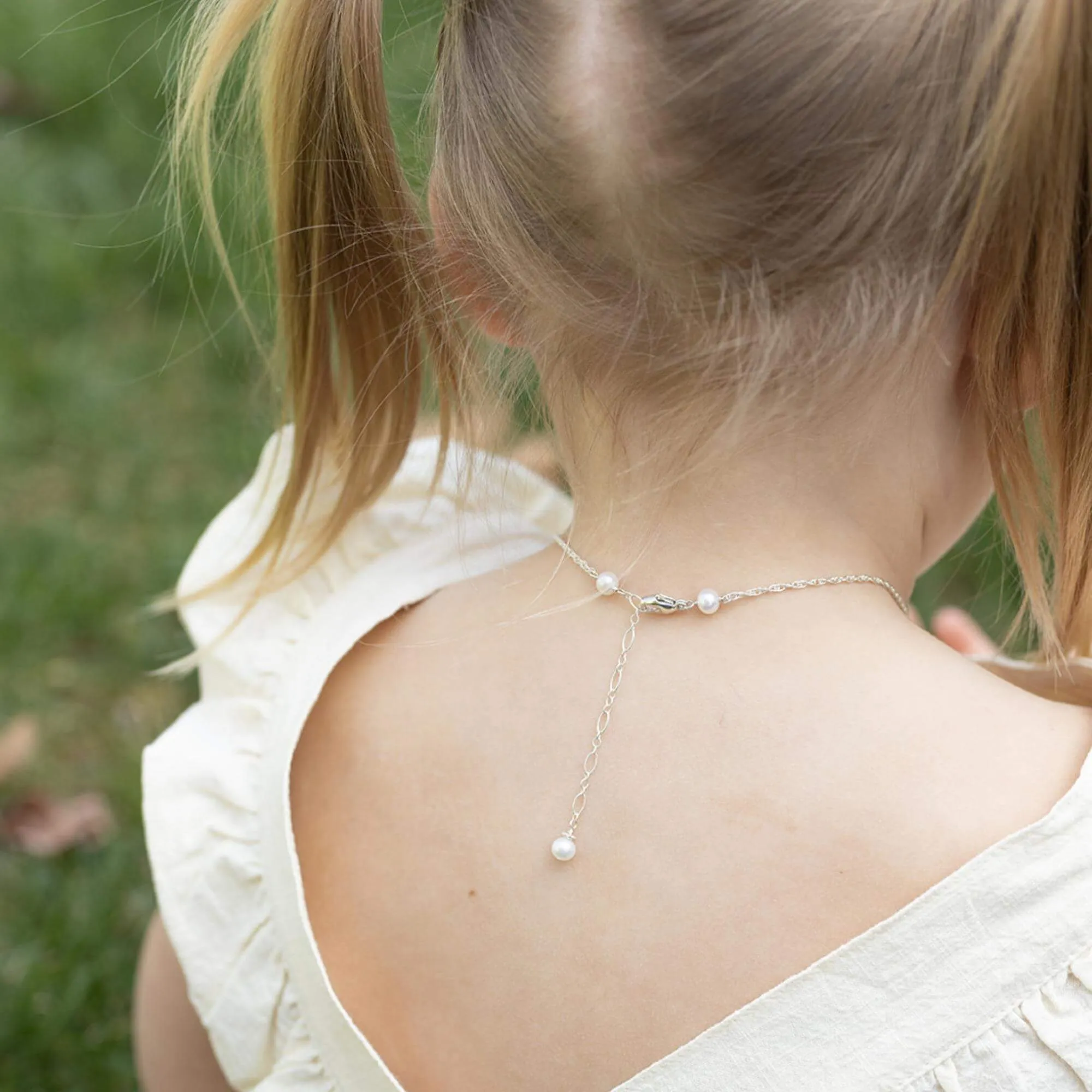 Lucky Clover   Sparkly Birthday Gem Necklace