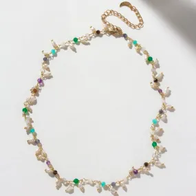 Luna Norte | Pastel Lily of the Valley Collar Necklace