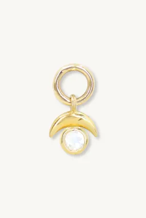 Lunar Gold Moonstone Charm