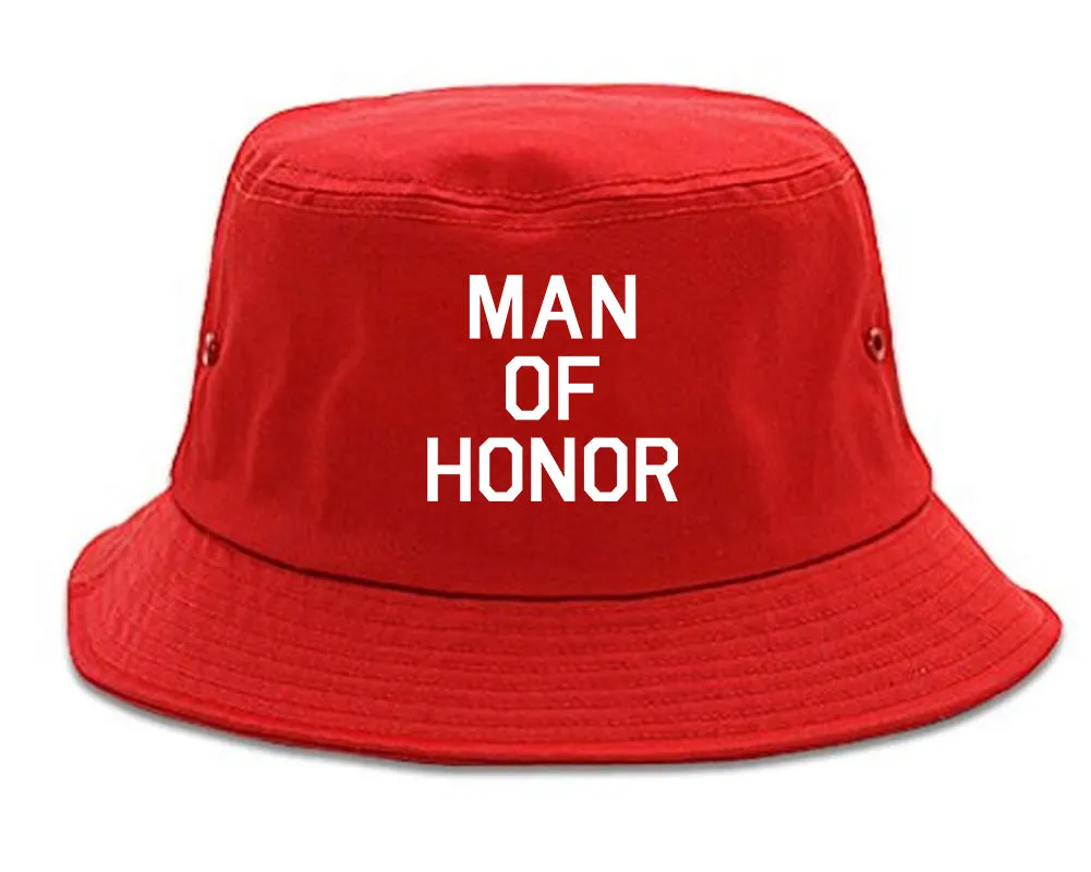 Man Of Honor Funny Bachelor Party Wedding Mens Bucket Hat