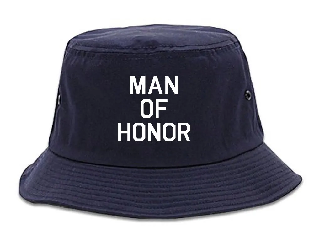 Man Of Honor Funny Bachelor Party Wedding Mens Bucket Hat