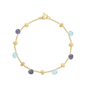 Marco Bicego Paradise 18K Yellow Gold Iolite and Topaz Bracelet