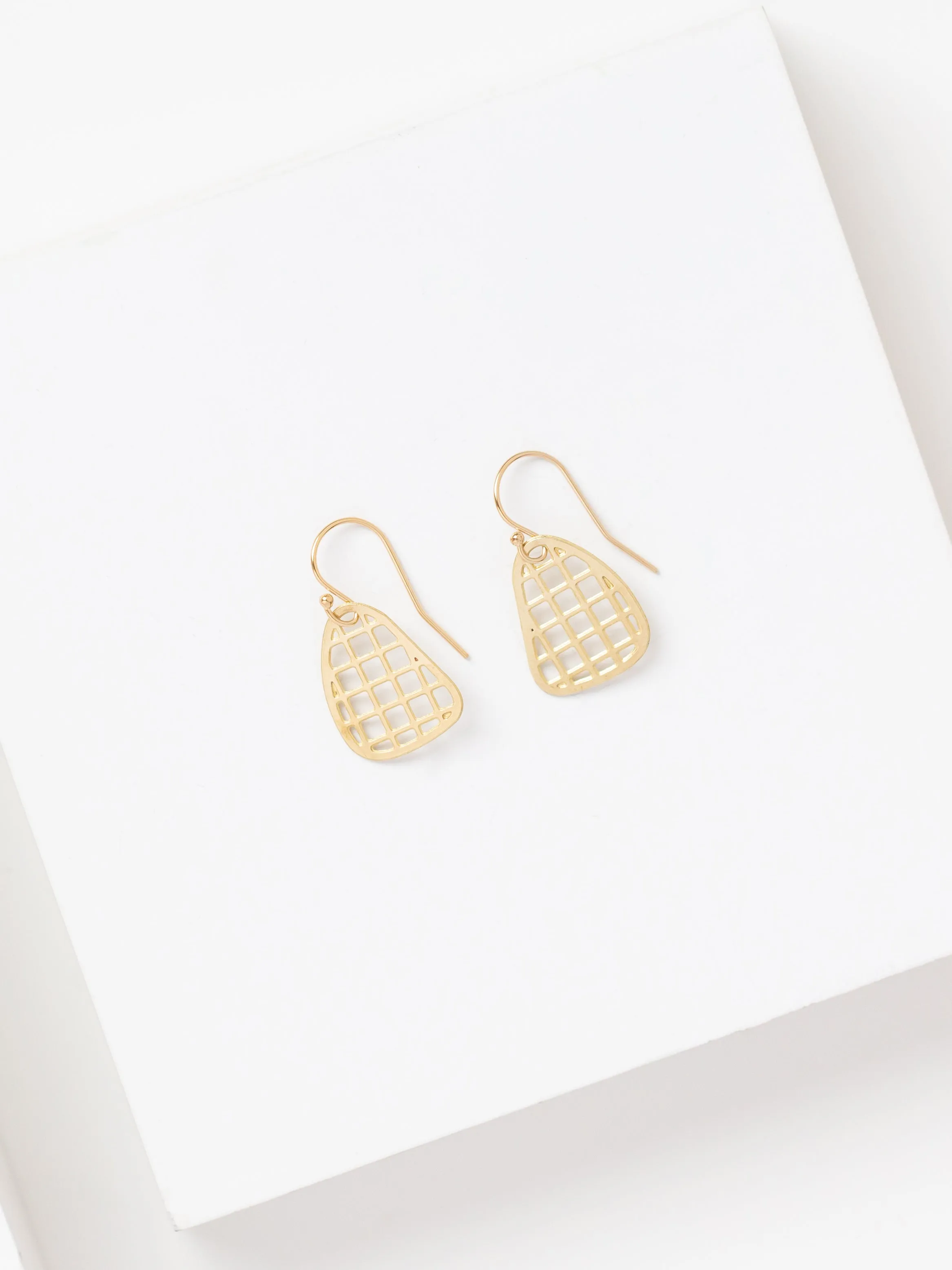 MOD Earrings | mini grid earrings