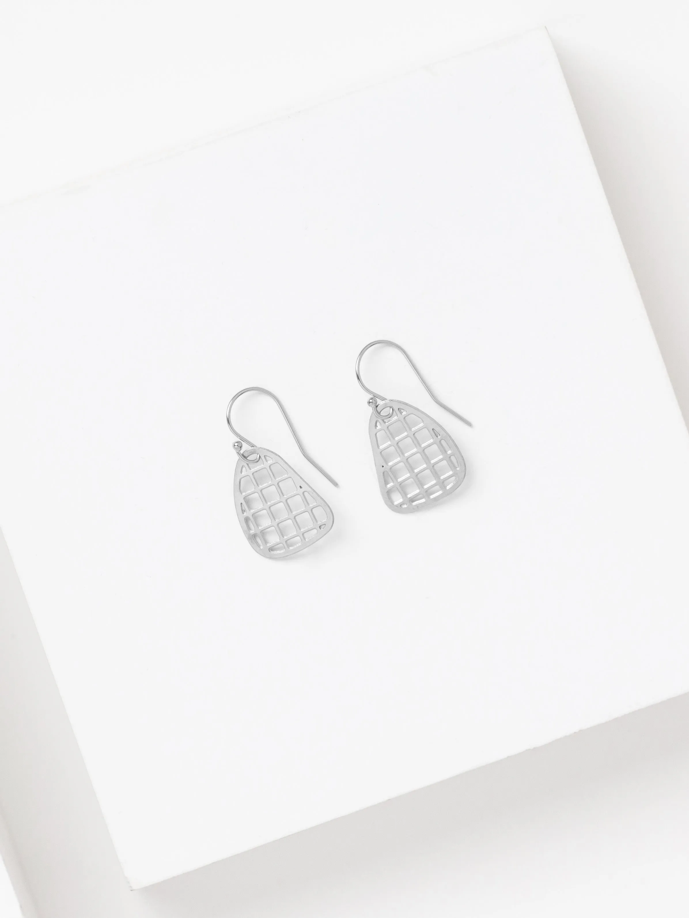 MOD Earrings | mini grid earrings