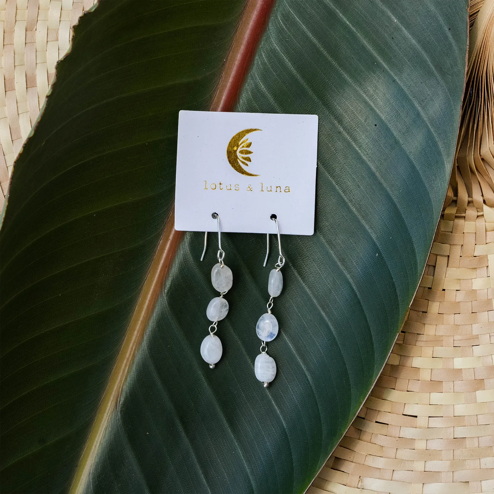 Moonstone Waterfall Earrings