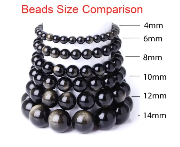 Natural Stone Beads - Bracelet Making Kit - Round Loose Gemstone Beads Lot For Jewelry Making Bracelet and Jewelry 4 mm 6 mm 8 mm 10mm DIY