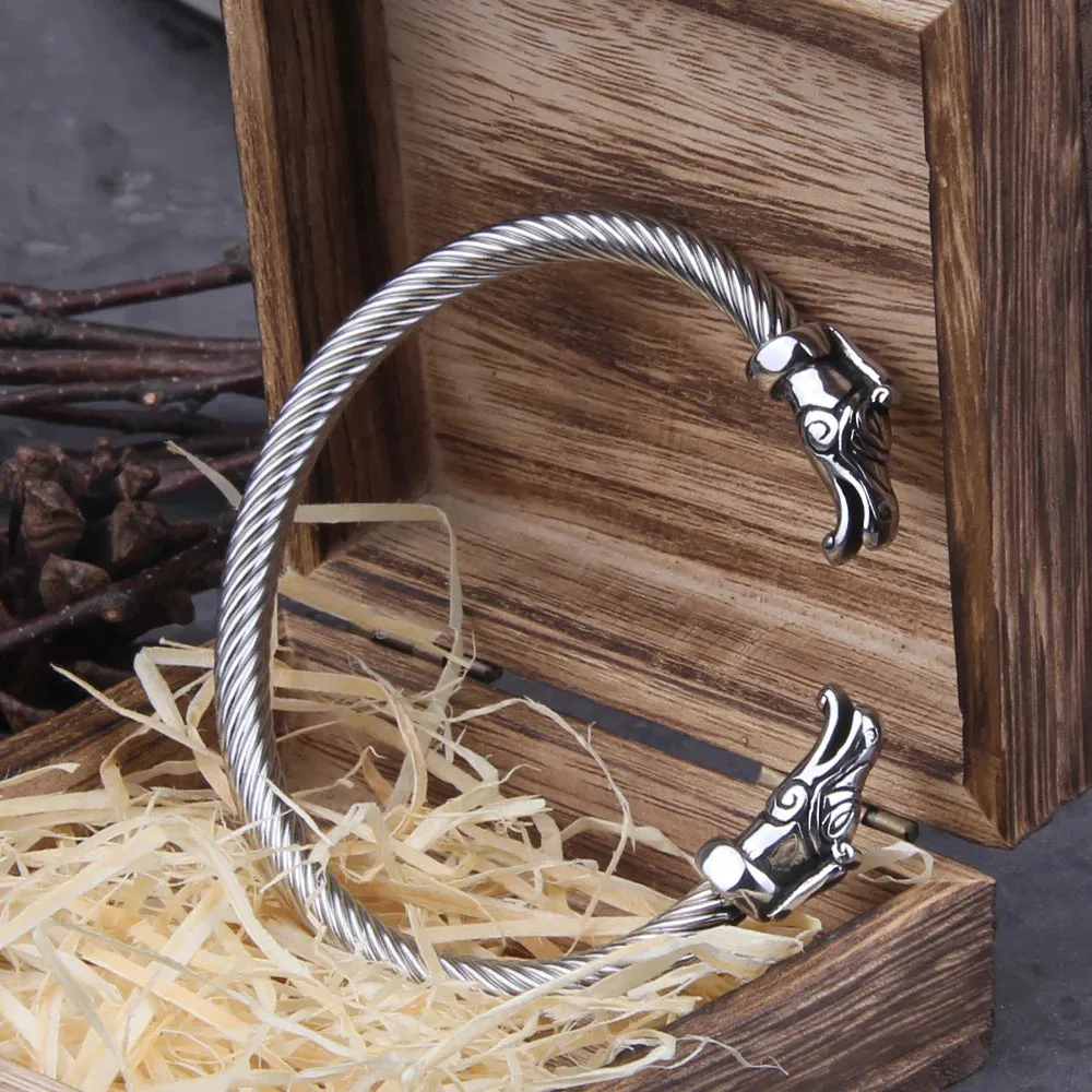 Nordic Viking Norse Dragon Viking Bracelet