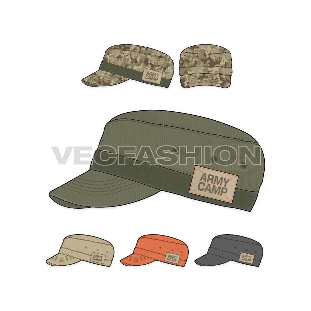 Olive Green Army Cap