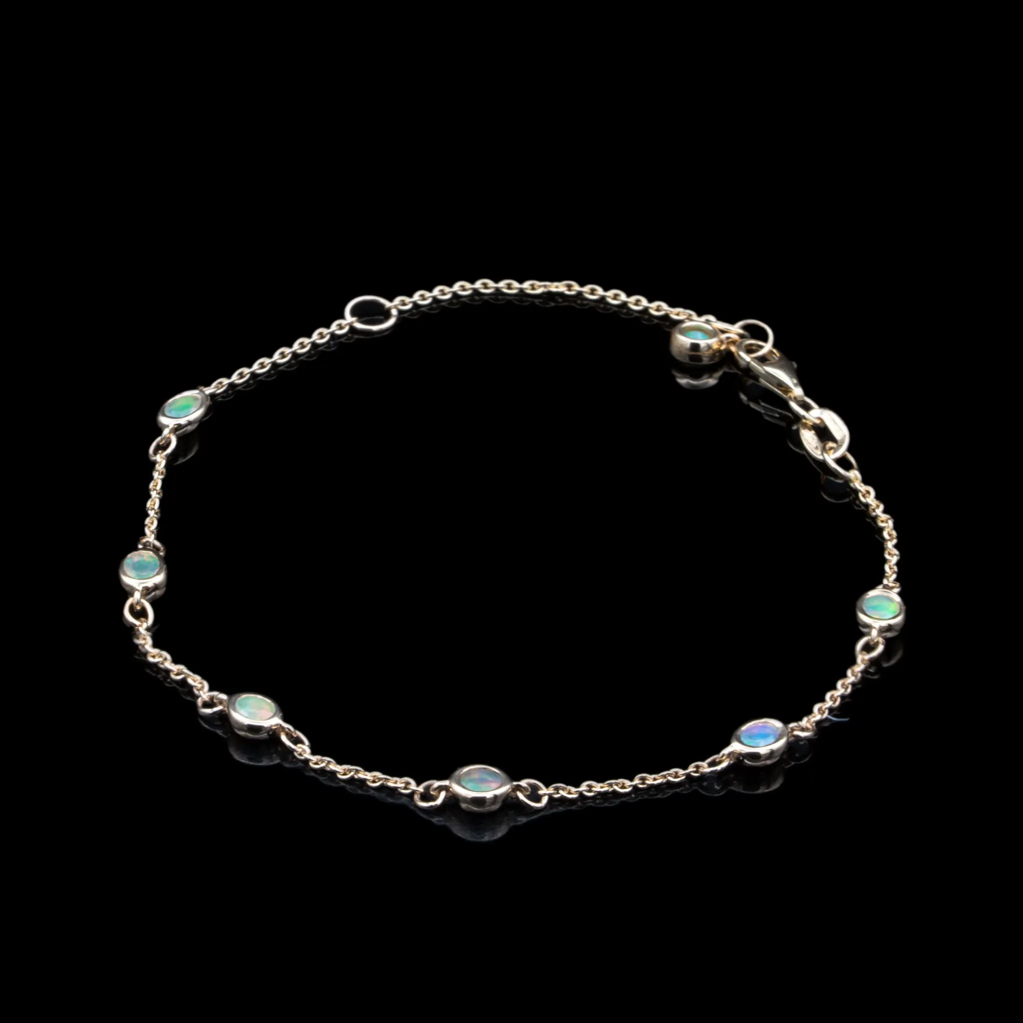 Opal Bezel Bracelet in Gold - Western Collection