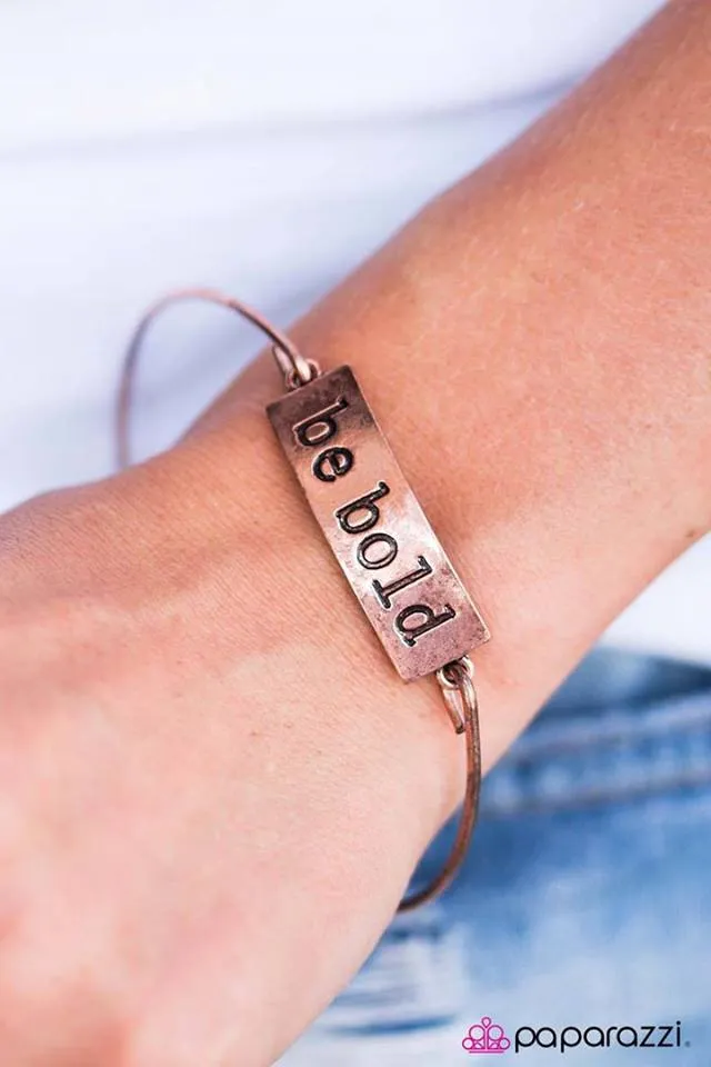 Open Door Jewelry - Be Bold - Copper Bracelet - Paparazzi Accessories