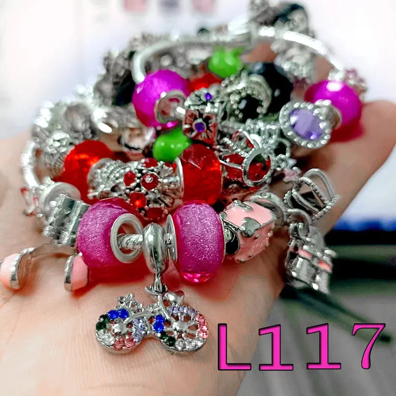 Original VIP Bracelet purple beaded Charm bracelet For Women