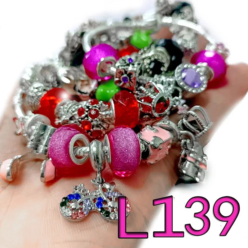 Original VIP Bracelet purple beaded Charm bracelet For Women