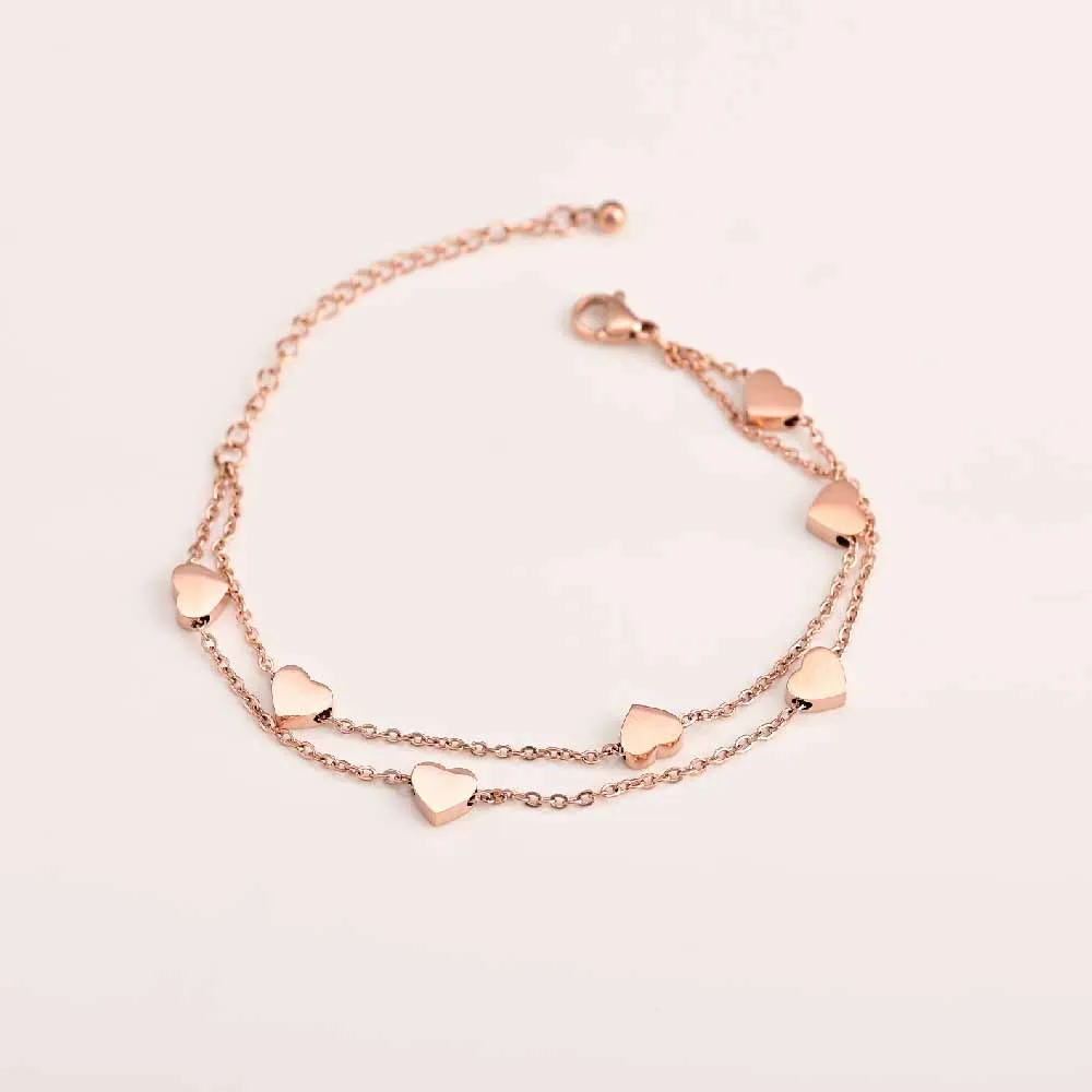 Paris Multi-Heart Bracelet