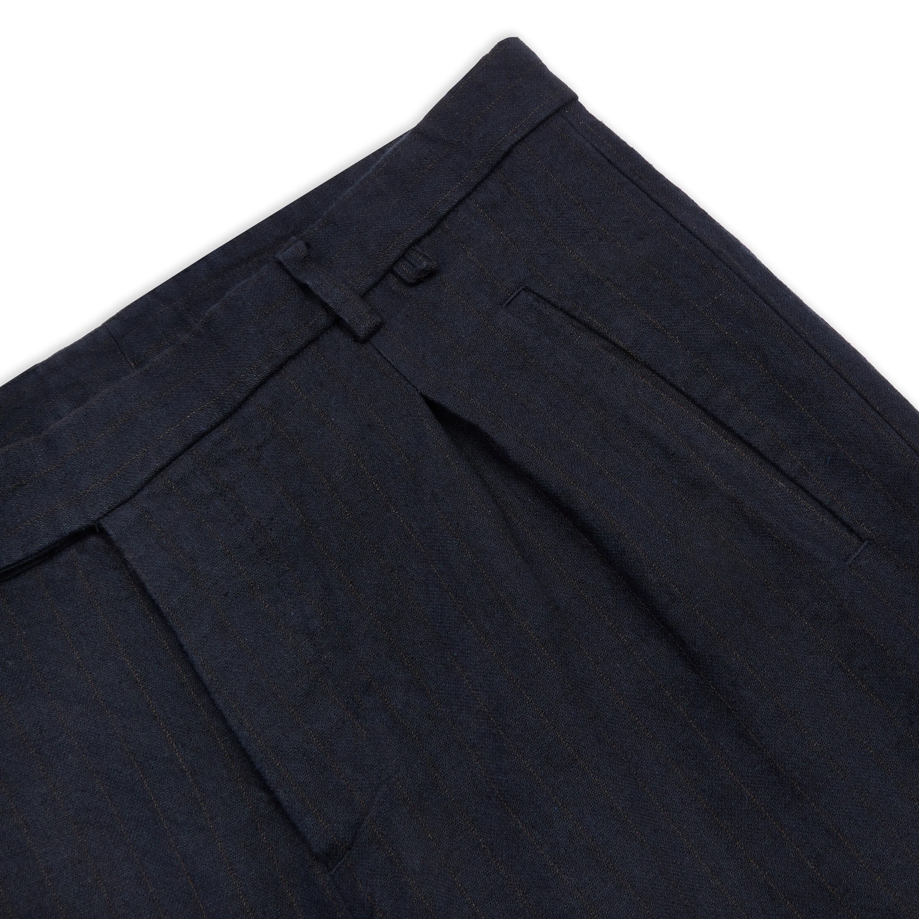 Paul Pinstripe Trouser - Navy