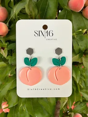 Peach Clay Earrings