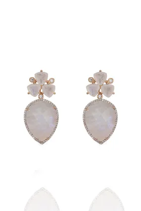 Pearl Cela Moonstone Earrings