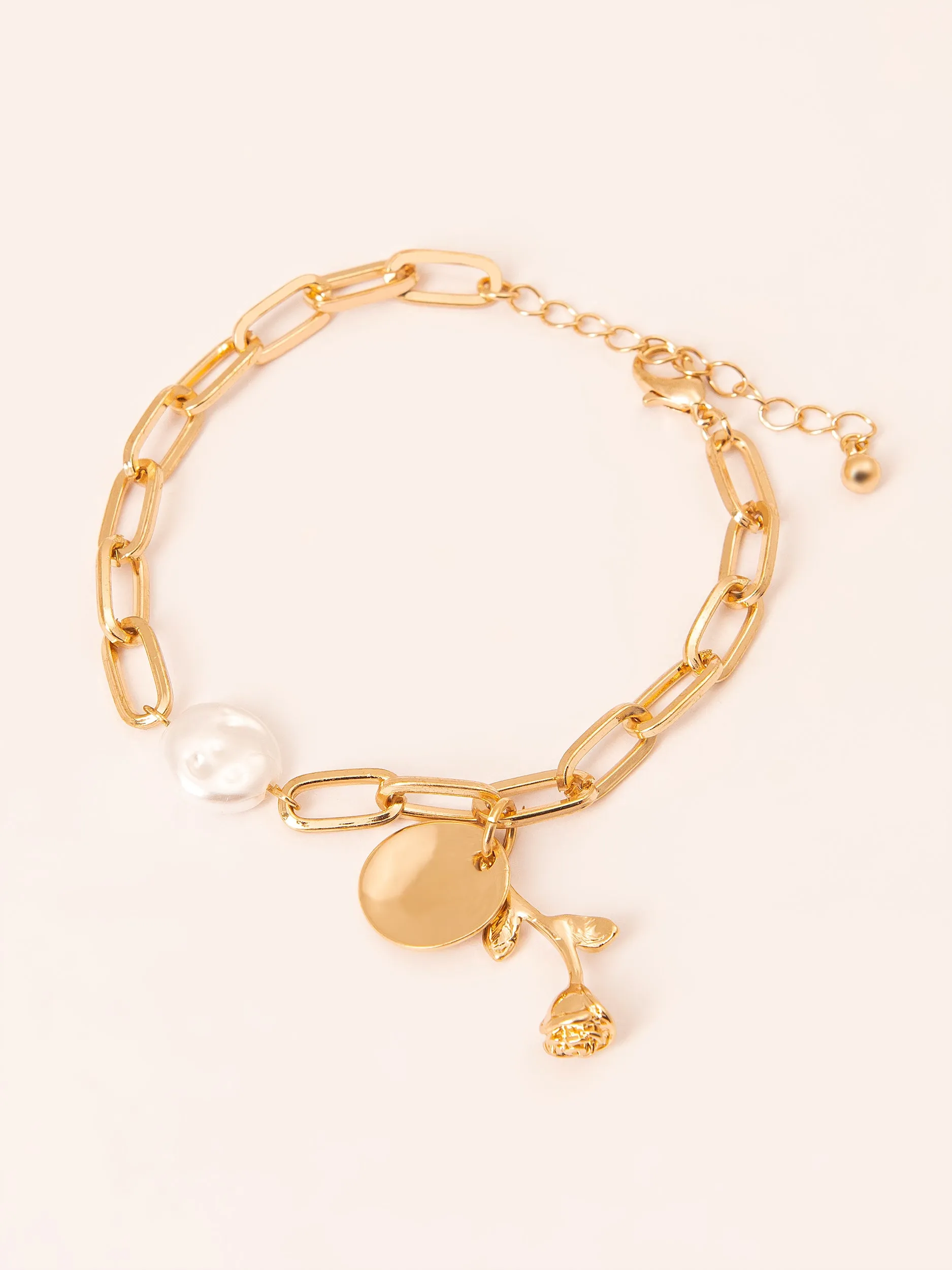 Pearl Rose Bracelet