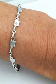 Petite Rowing Blades Link Bracelet