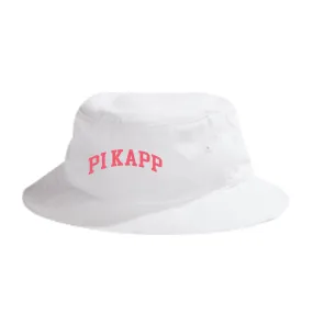 Pi Kapp Beach Day White bucket hat