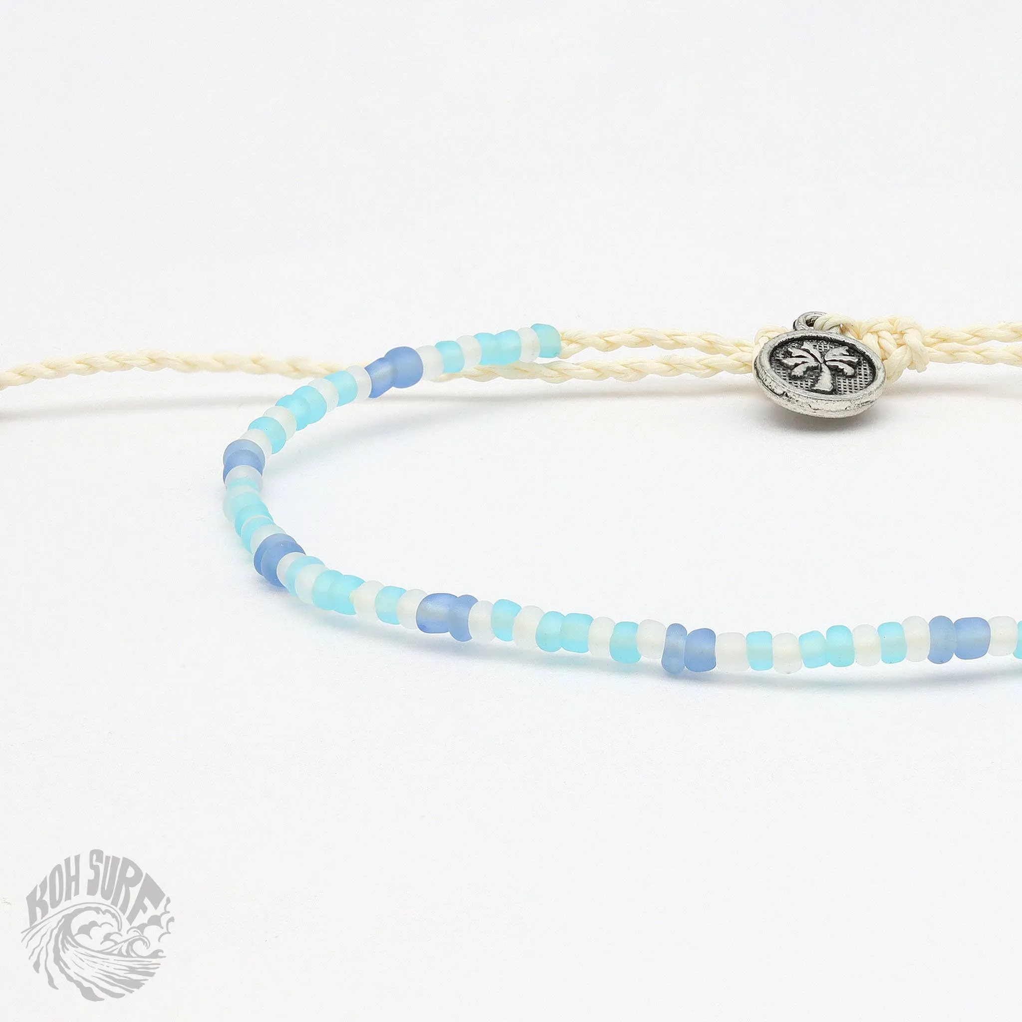 Pineapple Island -  Alila Dainty Beaded Bracelet, Surf Jewelry by Koh Surf: Blue Tones