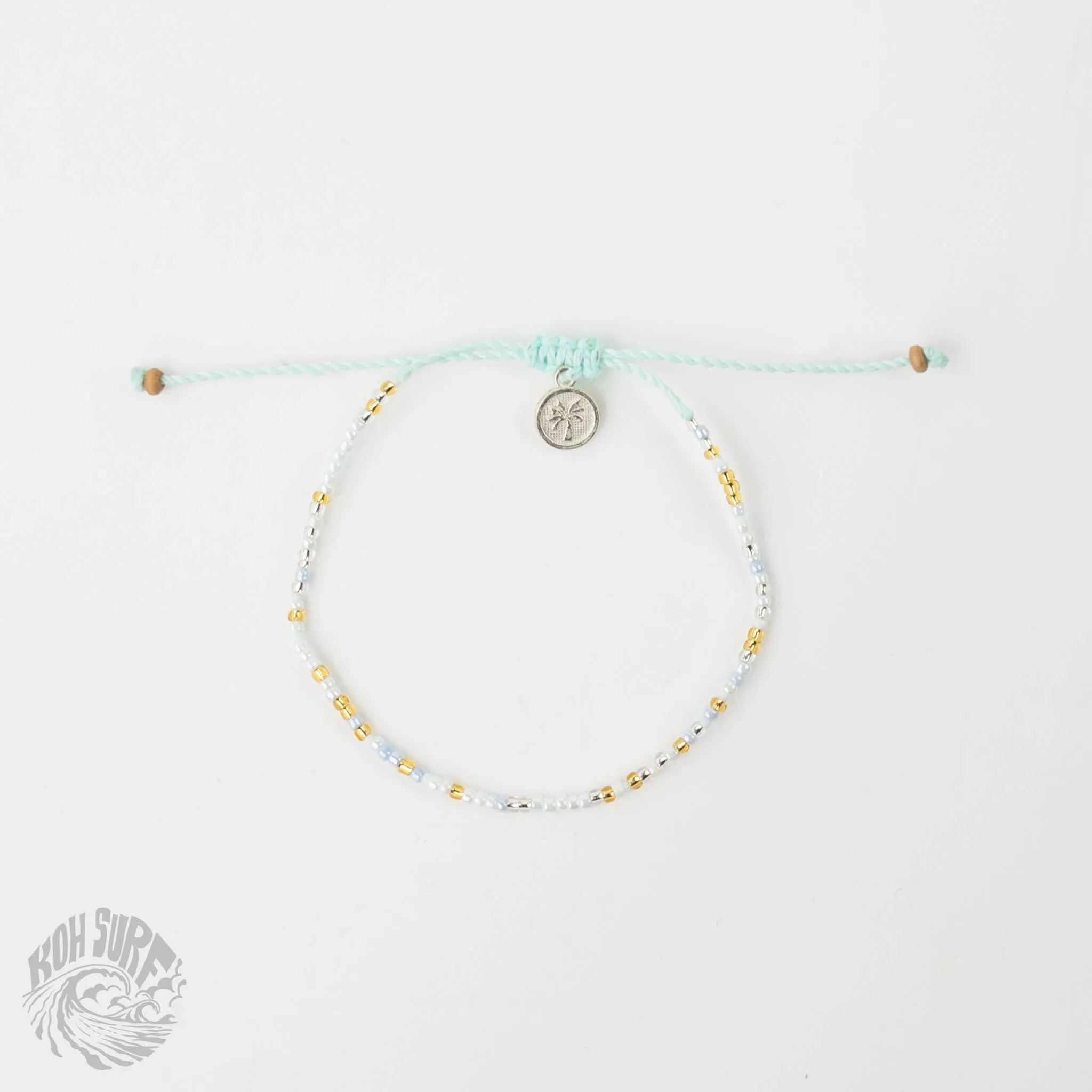 Pineapple Island -  Alila Dainty Beaded Bracelet, Surf Jewelry by Koh Surf: Blue Tones