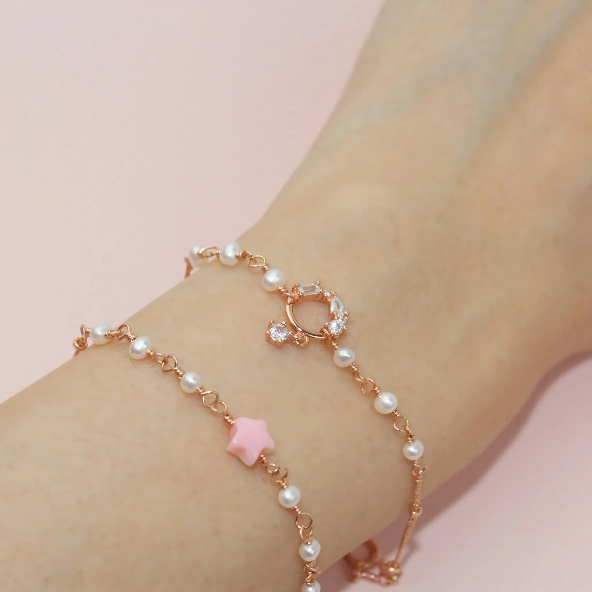 Pink Star Bracelet