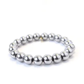 Platinum Hematite Bracelet | Tiffany's Dupe