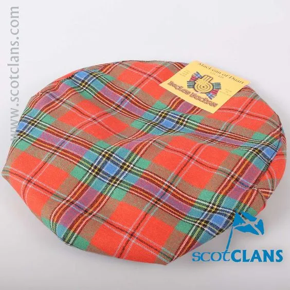 Pure Wool Golf Cap in MacLean Ancient Tartan