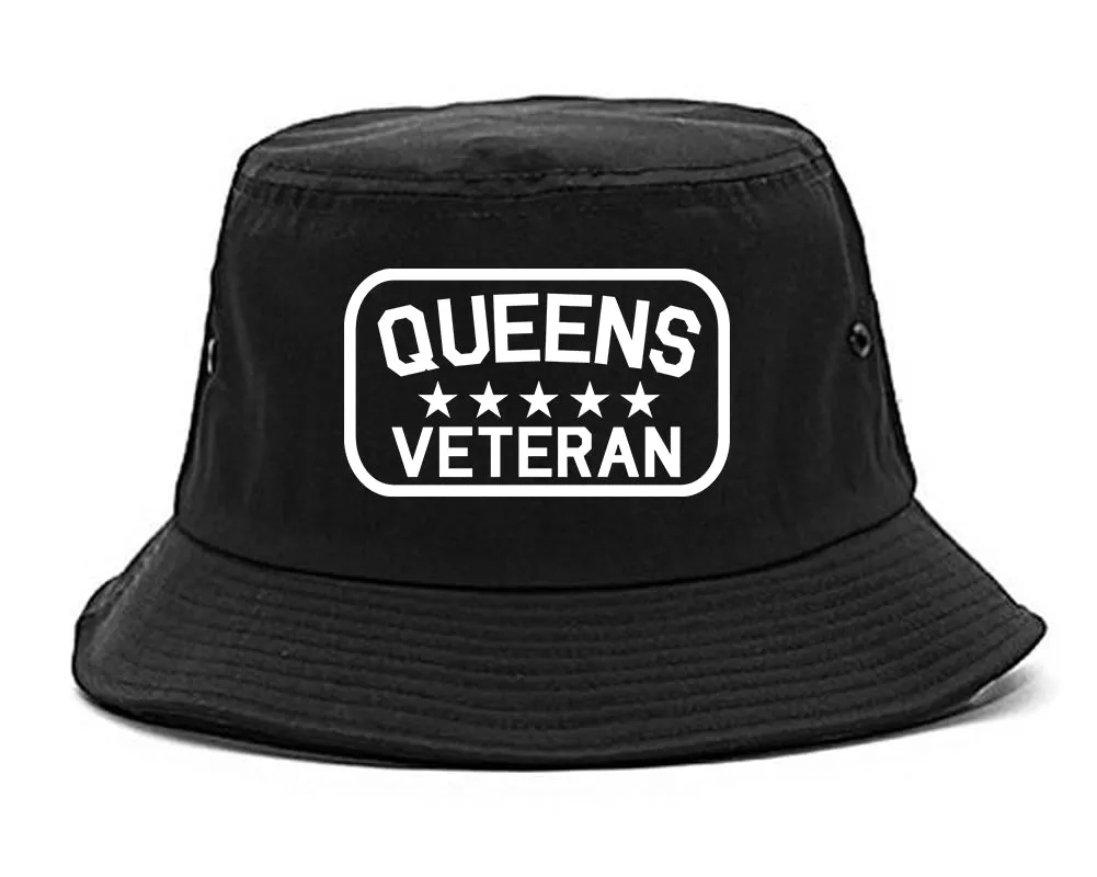 Queens Veteran Mens Bucket Hat