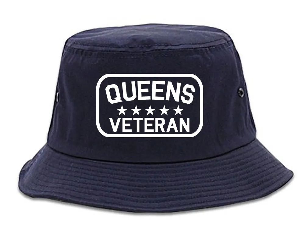 Queens Veteran Mens Bucket Hat