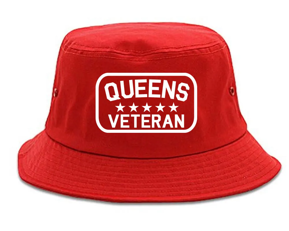 Queens Veteran Mens Bucket Hat