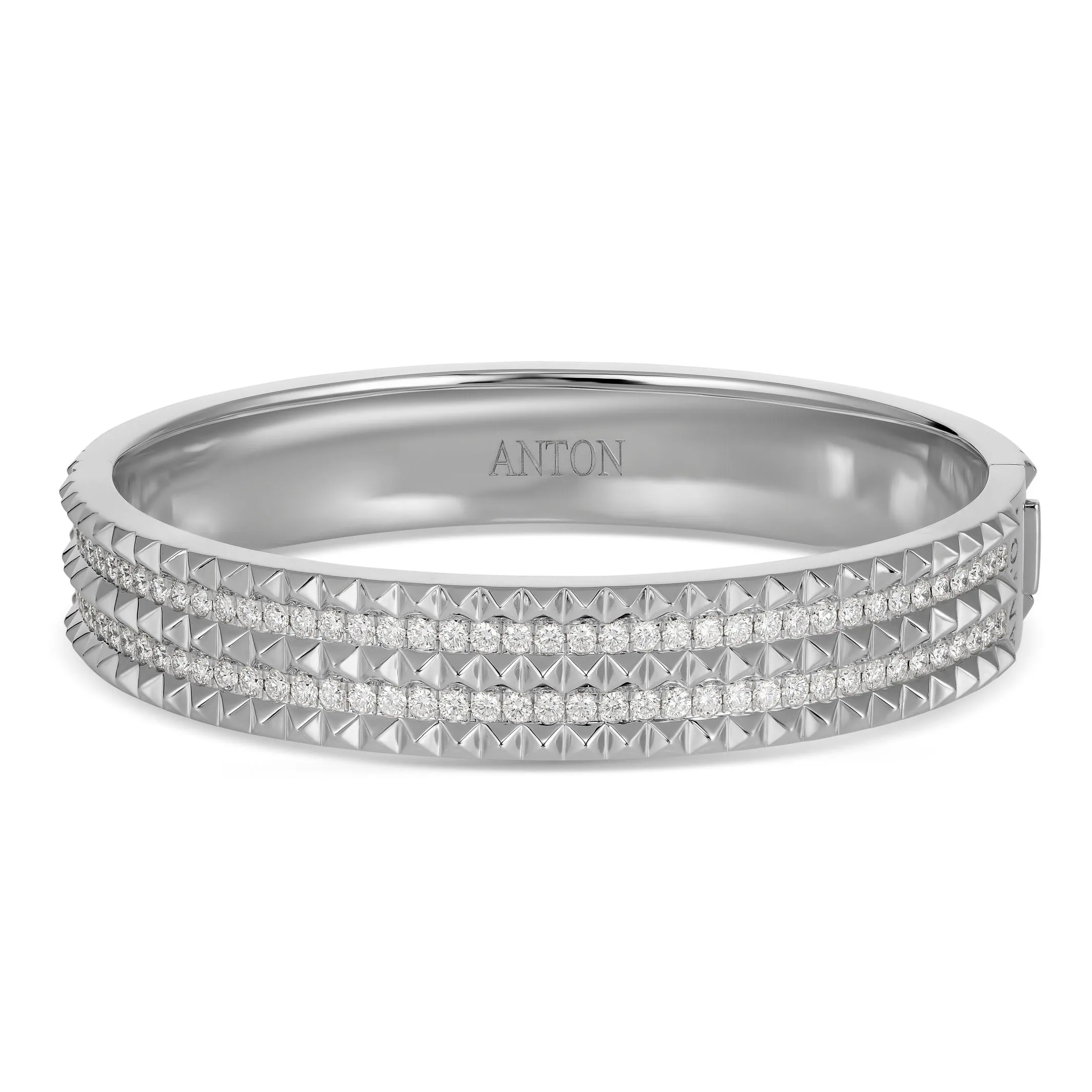 R.08® Bold Diamond Bangle | White Gold