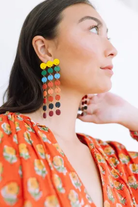 Rainbow Cascade Earrings