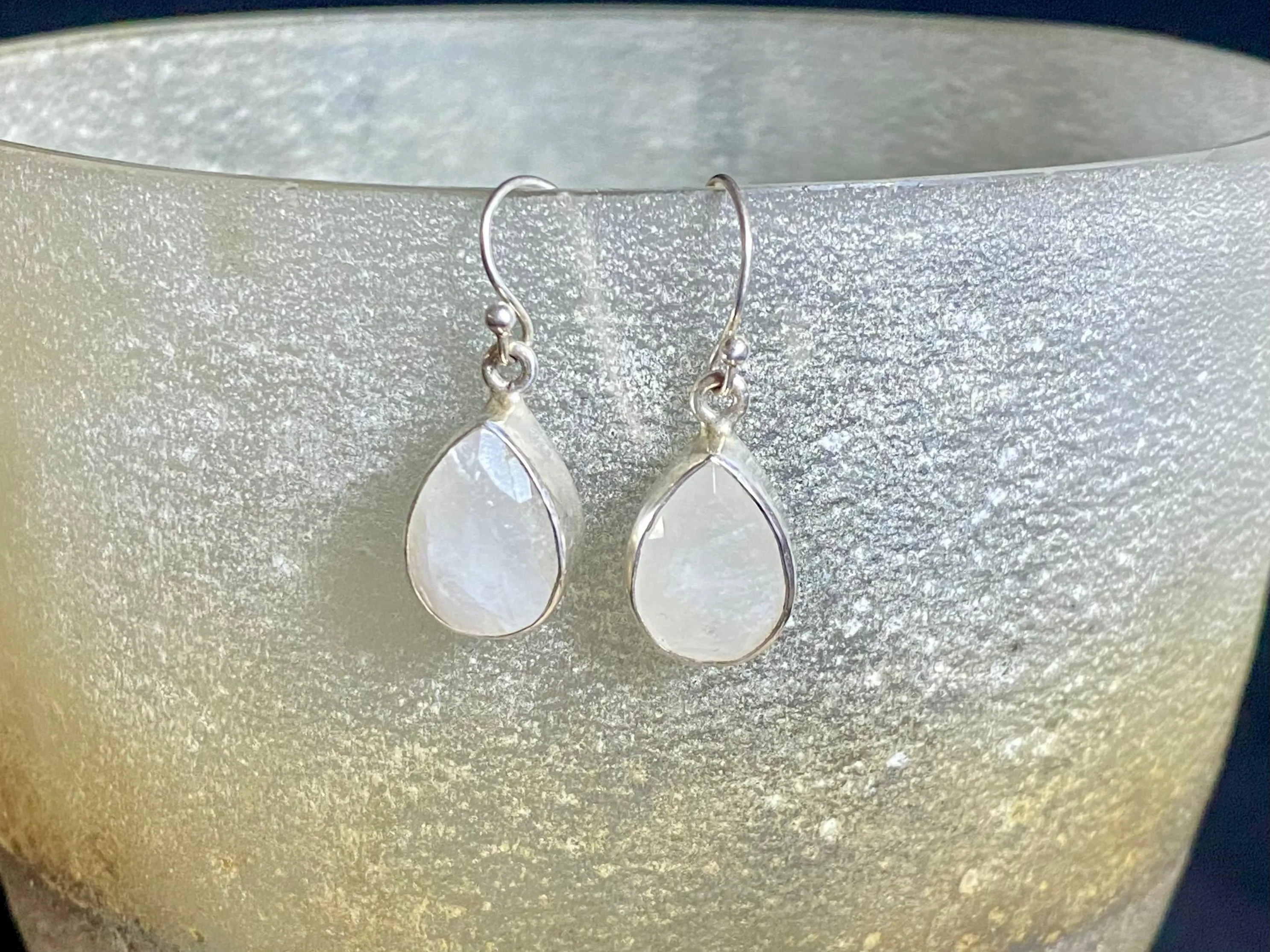 Rainbow Moonstone Earrings