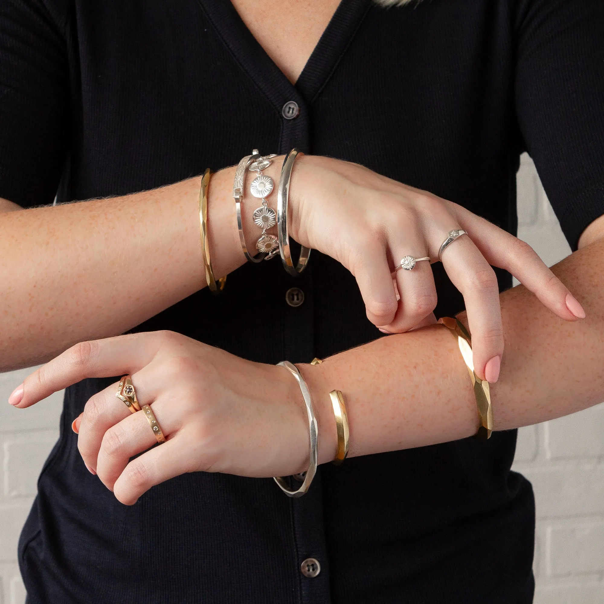 Silver Thin Denali Bangle